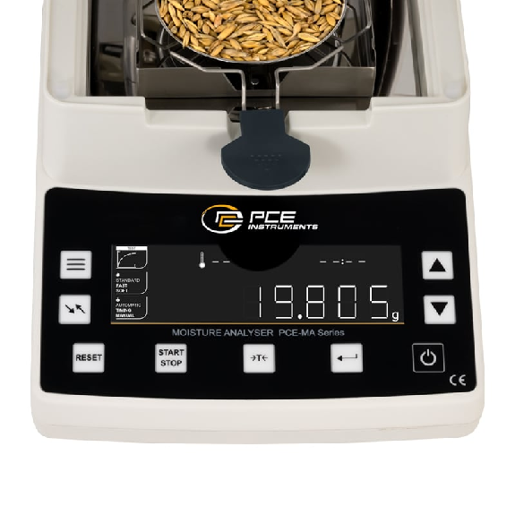 PCE Instruments Feuchtebestimmerwaage PCE-MA 200 |Wägebereich: 200 g |Ablesbarkeit: 1 mg / 0,001 g-Beschreibung lesen