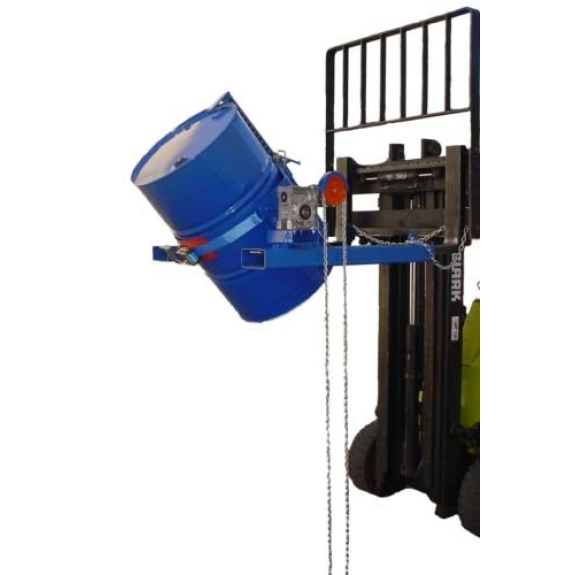 Accessorio per carrello elevatore per bidoni con catena-Leggi tutto