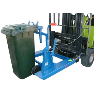 Implemento para carretillas volcador de cubos 120 y 240 litros-Leer más