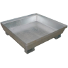 Cubeta galvanizada sin rejilla. Deposito colector de líquidos. Cubeta galvanizada sin rejilla. Deposito colector de líquidos.