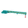 Lastarm Typ RLA-1 2400 bis zu 1000kg Tragkraft RAL 5018 Türkisblau