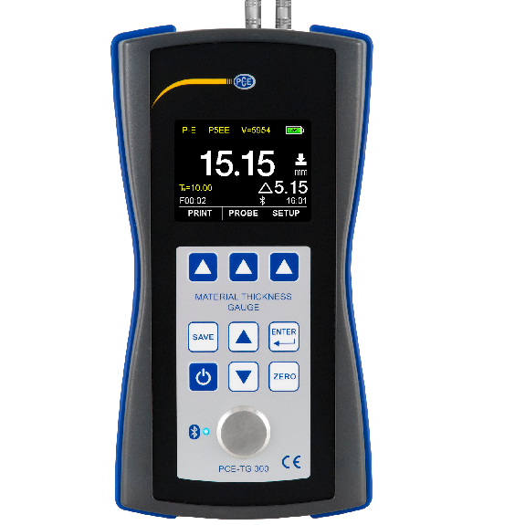 PCE Instruments Spessimetro a ultrasuoni per materiali PCE-TG 300-P5EE-Leggi tutto