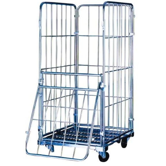 Roll container cerrado  (Cestón malla para lavandería) 600 kg-Leer más