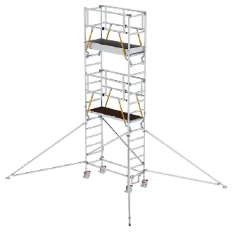 MUNK Rollgerüst SG mit Ausleger 0,75x1,80m Plattform 6,47m AH-Beschreibung lesen