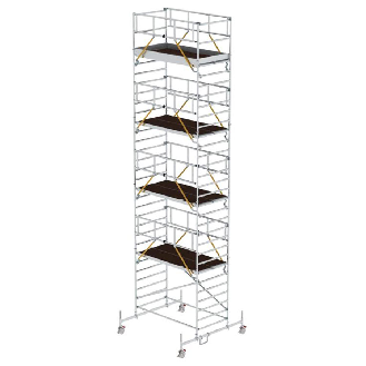 MUNK Rollgerüst SG mit Doppelplattform 1,35x2,45m Plattform 10,58m AH-Beschreibung lesen
