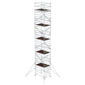 MUNK Klappgerüst 1,35x1,80m Plattform, 11,80m Arbeitshöhe-Beschreibung lesen