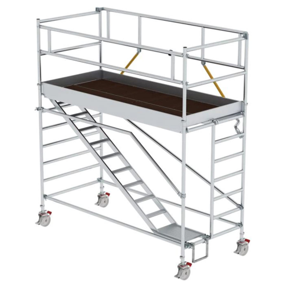 MUNK Rollgerüst SG mit Schrägaufstiegen 1,35x3,00m und Sicherheitsgeländer 4,51m AH MUNK Rollgerüst SG mit Schrägaufstiegen 1,35x3,00m und Sicherheitsgeländer 4,51m AH-Beschreibung lesen