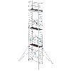 MUNK Klappgerüst 0,75x1,80m Plattform, 8,80m Arbeitshöhe