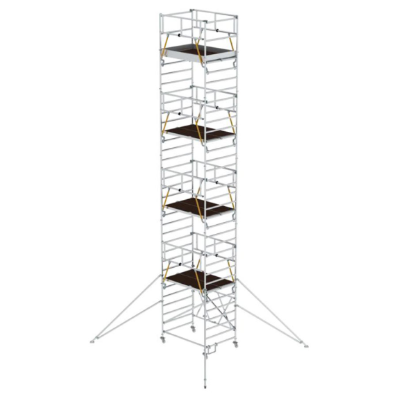Échafaud pliant SG 1,35x2,45 m avec un boom et une balustrade de sécurité 11,08 m Ah-Leer más