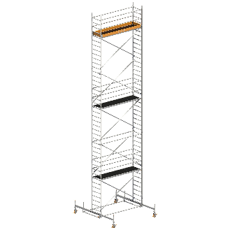 Layher Rollgerüst Uni Standard 12,38m AH (DIN EN 1004:2004)-Beschreibung lesen