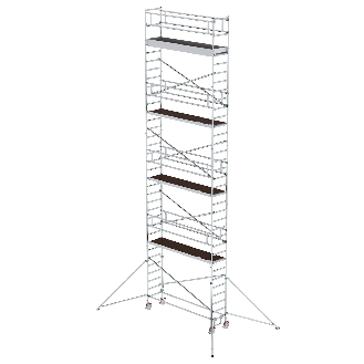 MUNK Aluminium-Rollgerüst mit Ausleger 3,00x0,75m Plattform 11,51m AH-Beschreibung lesen