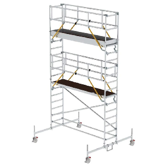 Rollgerüst aus Aluminium mit Plattform 6,66m-Beschreibung lesen