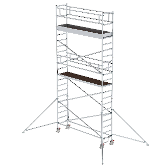 MUNK Aluminium-Rollgerüst mit Ausleger 3,00x0,75m Plattform 7,59m AH-Beschreibung lesen