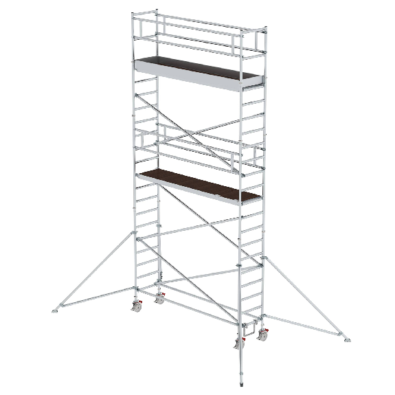 MUNK Aluminium-Rollgerüst mit Ausleger 3,00x0,75m Plattform 7,59m AH-Beschreibung lesen