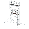 MUNK Aluminium-Rollgerüst mit Ausleger 3,00x0,75m Plattform 7,59m AH