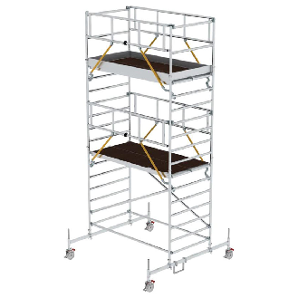 MUNK Rollgerüst SG mit Doppelplattform 1,35x2,45m Plattform 6,66m AH-Beschreibung lesen