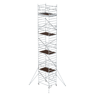 MUNK Klappgerüst 1,35x1,80m Plattform, 10,80m Arbeitshöhe-Beschreibung lesen