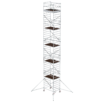 MUNK Rollgerüst mit Doppelplattform 1,35x1,80m Plattform 13,35m AH-Beschreibung lesen