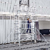 Zarges Fahrgerüst MultiTower S-PLUS 2T mit Auslegern, doppelte Plattformbreite 1,80m Plattformlänge 13,20m AH Zarges Fahrgerüst MultiTower S-PLUS 2T mit Auslegern, doppelte Plattformbreite 1,80m Plattformlänge 13,20m AH