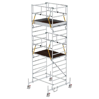 MUNK Rollgerüst SG mit Doppelplattform 1,35x1,80m Plattform 6,66m AH-Beschreibung lesen