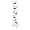 MUNK Rollgerüst SG mit Ausleger 0,75x1,80m Plattform 12,35m AH