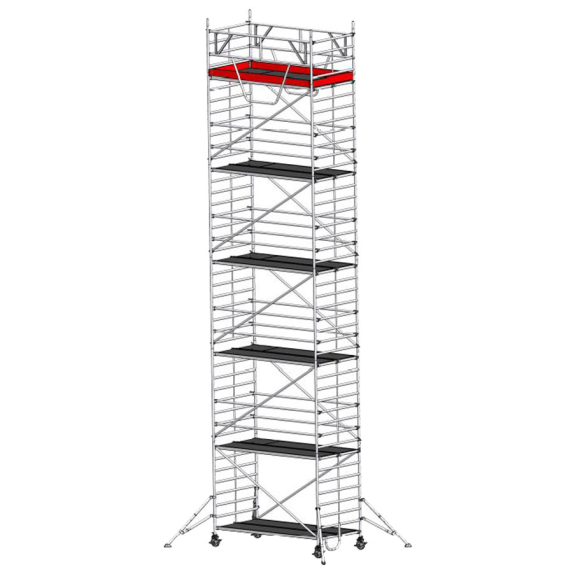 Échafaudage Euroline 9517 avec structure de sécurité et stabilisateurs 12,35 m AH-Leggi tutto