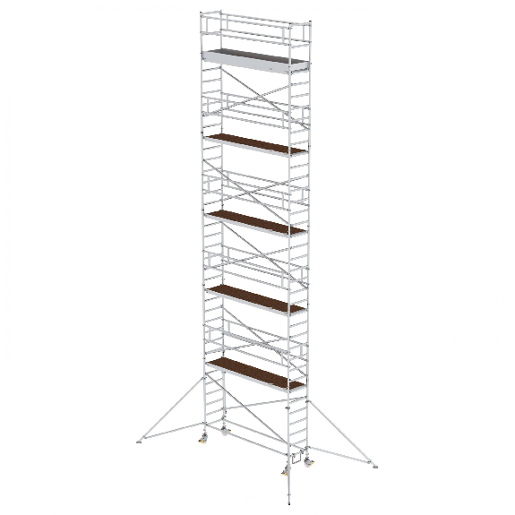 MUNK Aluminium-Rollgerüst mit Ausleger 3,00x0,75m Plattform 12,35m AH-Beschreibung lesen