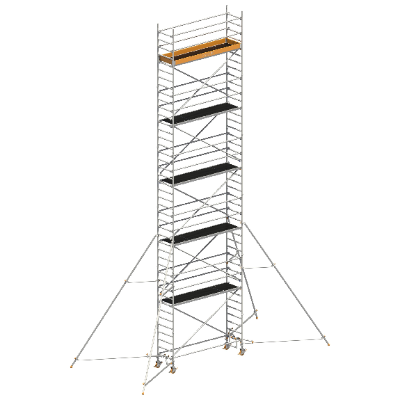 Layher Rollgerüst Uni Standard P2 mit Gerüststützen 5m, 12,20m AH-Beschreibung lesen