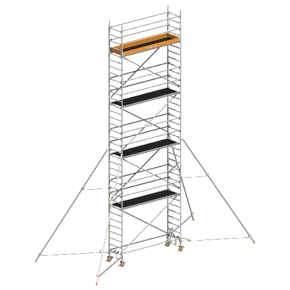 Layher Rollgerüst Uni Standard P2 mit Gerüststützen 5m, 10,20m AH-Beschreibung lesen