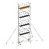 Layher Rollgerüst Uni Standard P2 mit Gerüststützen 5m, 10,20m AH