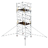 MUNK Rollgerüst SG mit Doppelplattform 1,35x2,45m und Ausleger 6,47m AH