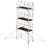 MUNK Rollgerüst SG mit Doppelplattform 1,35x3,00m und Ausleger 8,43m AH