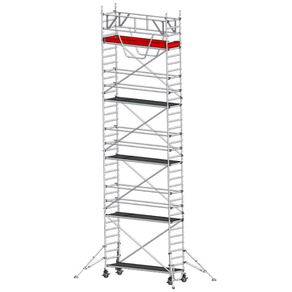 Échafaudage Euroline 9516 avec structure de sécurité et stabilisateurs 10,35 m AH-Leer más