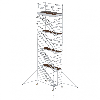 MUNK Rollgerüst mit Schrägaufstiegen 1,35x2,45m Plattform, 10,35m AH