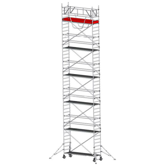 Échafaudage Euroline 9516 avec structure de sécurité et stabilisateurs 12,35 m AH-Leer más