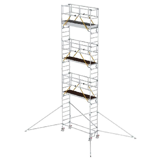 MUNK Rollgerüst SG mit Ausleger 0,75x2,45m Plattform 9,55m AH-Beschreibung lesen