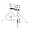 MUNK Aluminium-Rollgerüst mit Ausleger 2,45x0,75m Plattform 5,07m AH