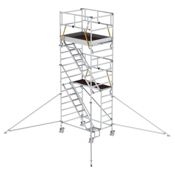 Roll Frame SG avec étapes inclinées 1,35x1,80 m et excavatrice 6,47m Ah-Leer más
