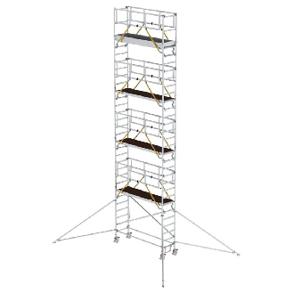 MUNK Rollgerüst SG mit Ausleger 0,75x2,45m Plattform 10,39m AH-Beschreibung lesen