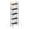 Layher Rollgerüst Uni Breit P2 mit Gerüststützenlänge 2,60m, 11,20m AH Layher Rollgerüst Uni Breit P2 mit Gerüststützenlänge 2,60m, 11,20m AH