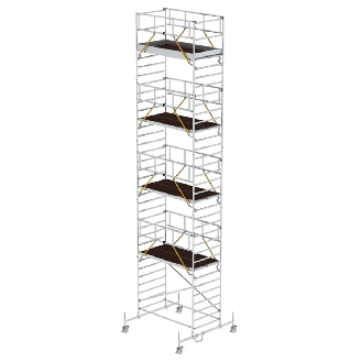 MUNK Rollgerüst SG mit Doppelplattform 1,35x2,45m Plattform 11,70m AH-Beschreibung lesen