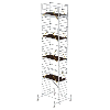 MUNK Rollgerüst SG mit Doppelplattform 1,35x2,45m Plattform 11,70m AH