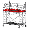 Gerüst mit Sicherheitsaufbau 1,50x2,85m