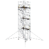 MUNK Rollgerüst SG mit Schrägaufstiegen 1,35x1,80m und Ausleger 8,43m AH MUNK Rollgerüst SG mit Schrägaufstiegen 1,35x1,80m und Ausleger 8,43m AH