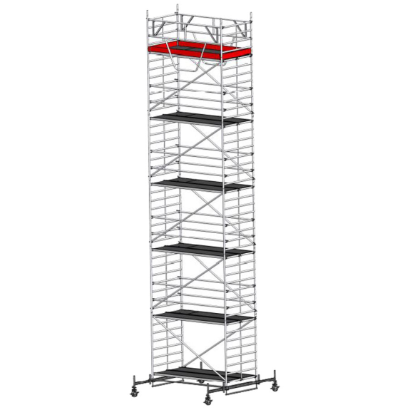 Échafaudage 9514 avec structure de sécurité 1,50x2,85 m poutres de conduite mobiles 12,50 m ah-Leer más