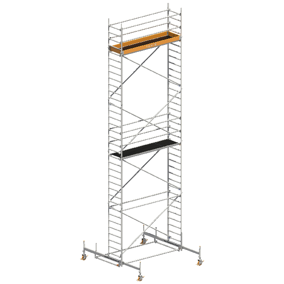 Layher Rollgerüst Uni Standard 10,38m AH (DIN EN 1004:2004)-Leggi tutto