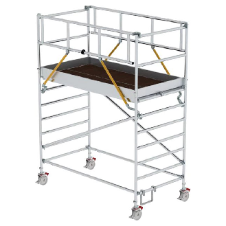 MUNK Rollgerüst SG mit Doppelplattform 1,35x2,45m Plattform 4,51m AH-Beschreibung lesen