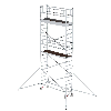 MUNK Aluminium-Rollgerüst mit Ausleger 2,45x0,75m Plattform 7,59m AH MUNK Aluminium-Rollgerüst mit Ausleger 2,45x0,75m Plattform 7,59m AH