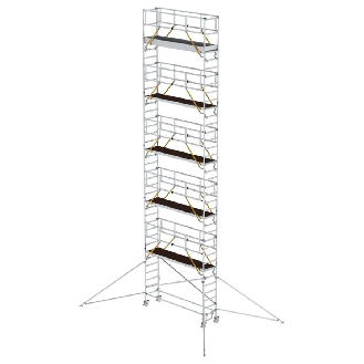 MUNK Rollgerüst SG mit Ausleger 0,75x3,00m Plattform 12,35m AH-Beschreibung lesen