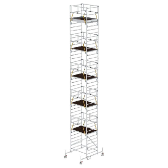 MUNK Rollgerüst SG mit Doppelplattform 1,35x1,80m Plattform 13,62m AH-Beschreibung lesen